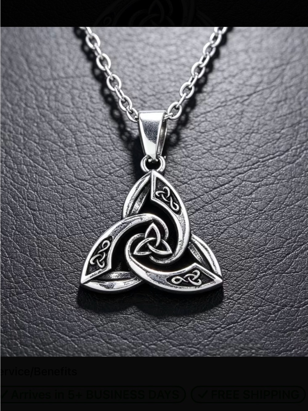 ⭐️ Celtic Trinity Knot Pendant Necklace